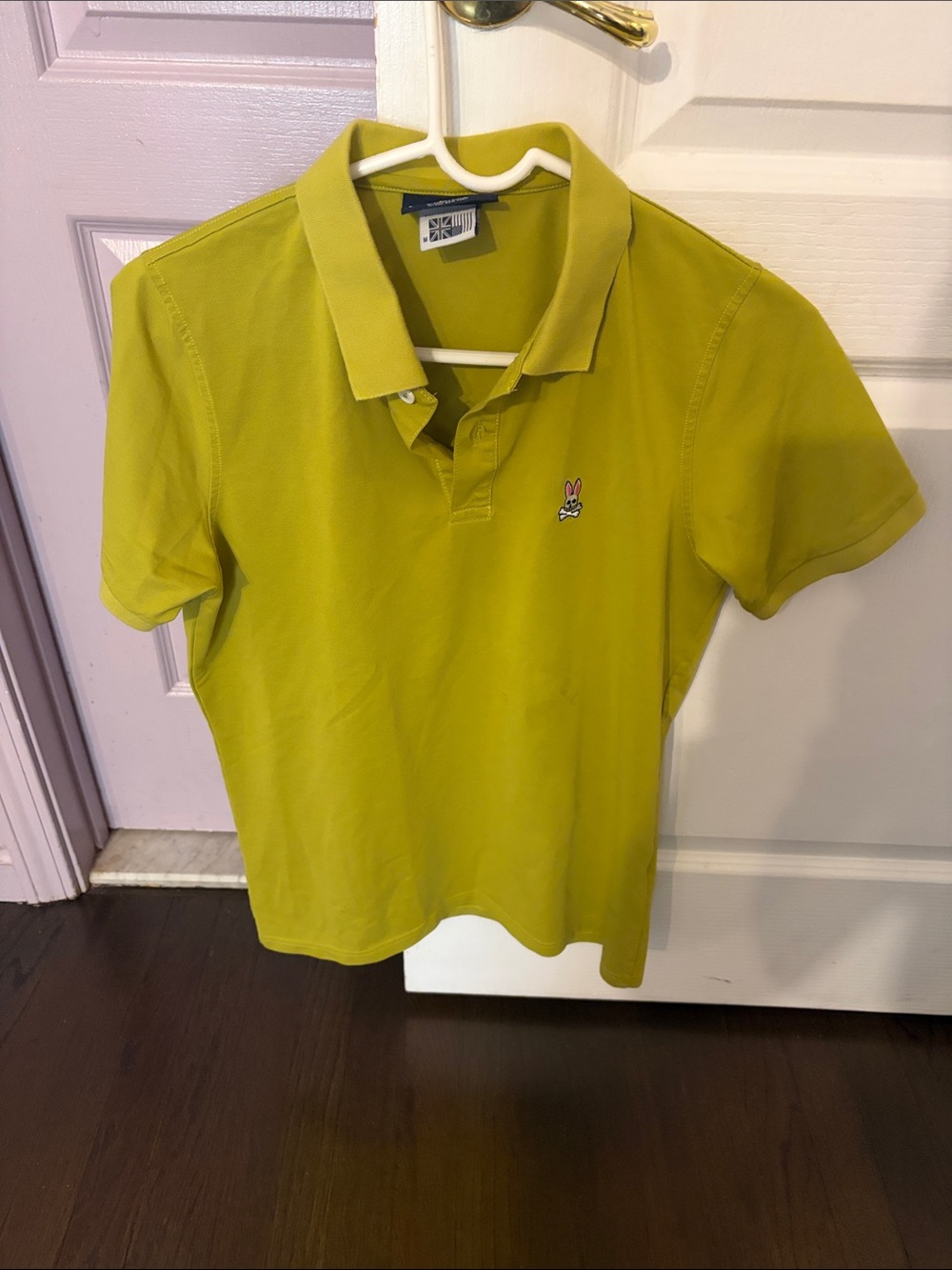 Psycho Bunny Boys Chartreuse Polo with Embroidered Logo